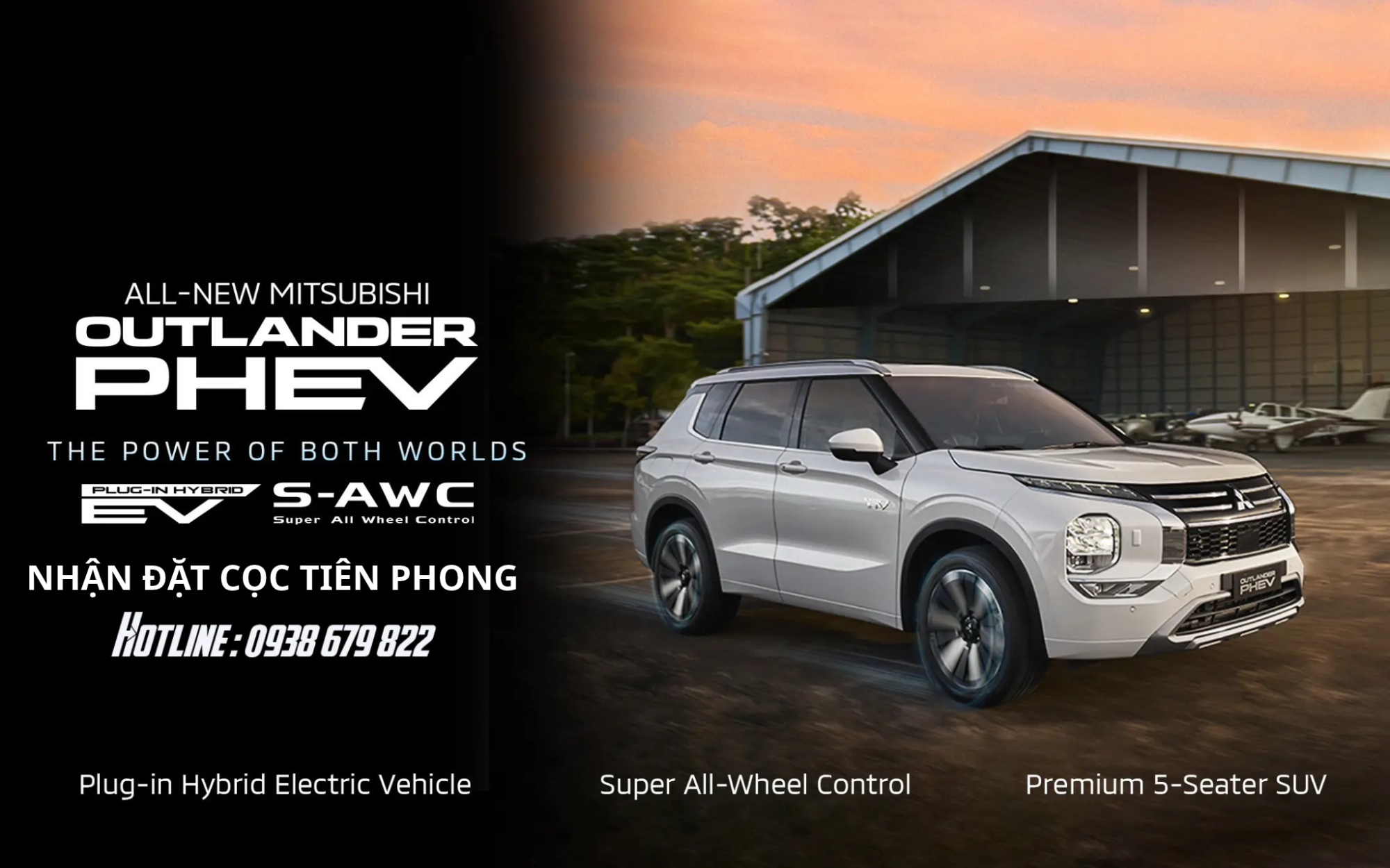 Nhận cọc tiên phong Mitsubishi Outlander PHEV 2027